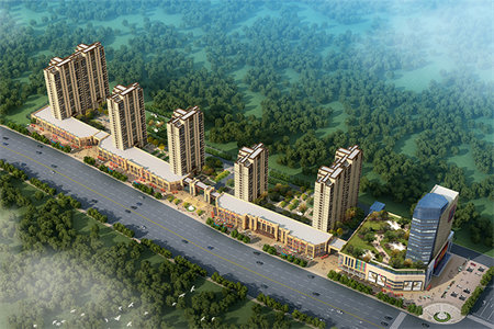 中辰一号院9楼133平三室毛坯带车位平77万可按揭